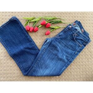 Womens Straight Leg Jeans 30 x 32 Blue Deconstructed by J Crew
